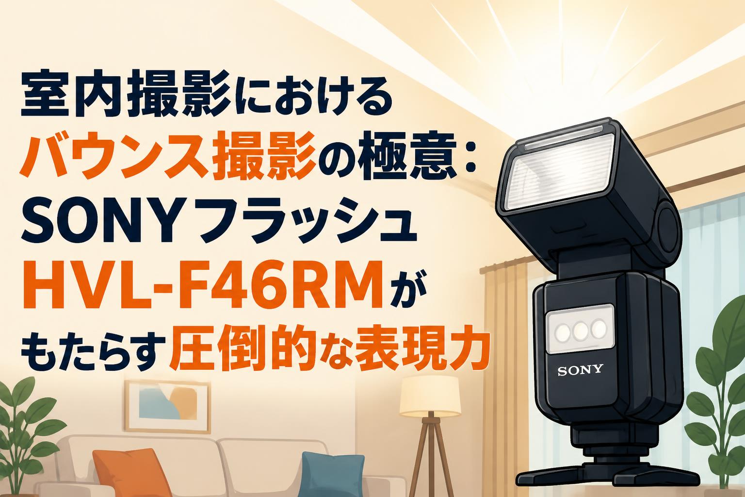 室内撮影におけるバウンス撮影の極意：SONYフラッシュHVL-F46RMがもたらす圧倒的な表現力