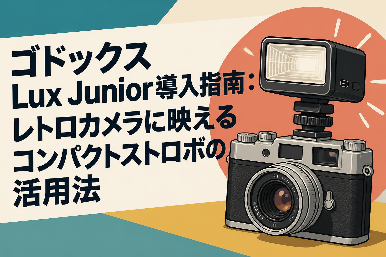 ゴドックス Lux Junior導入指南：レトロカメラに映えるコンパクトストロボの活用法