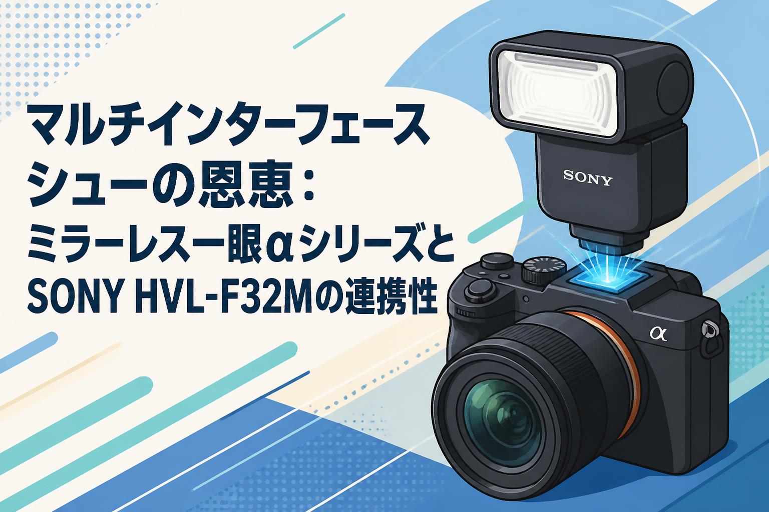 マルチインターフェースシューの恩恵：ミラーレス一眼αシリーズとSONY HVL-F32Mの連携性