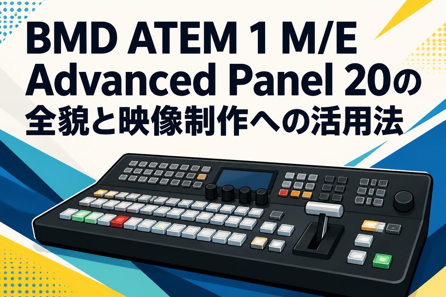 BMD ATEM 1 M/E Advanced Panel 20の全貌と映像制作への活用法