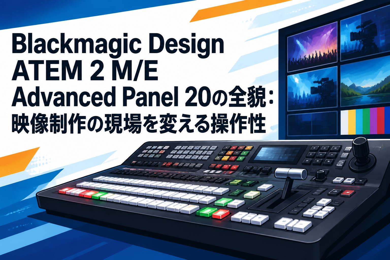 Blackmagic Design ATEM 2 M/E Advanced Panel 20の全貌：映像制作の現場を変える操作性