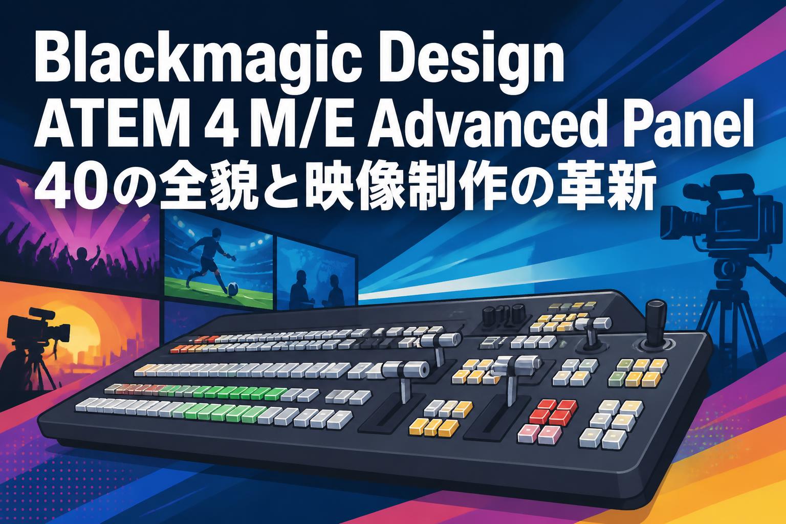 Blackmagic Design ATEM 4 M/E Advanced Panel 40の全貌と映像制作の革新