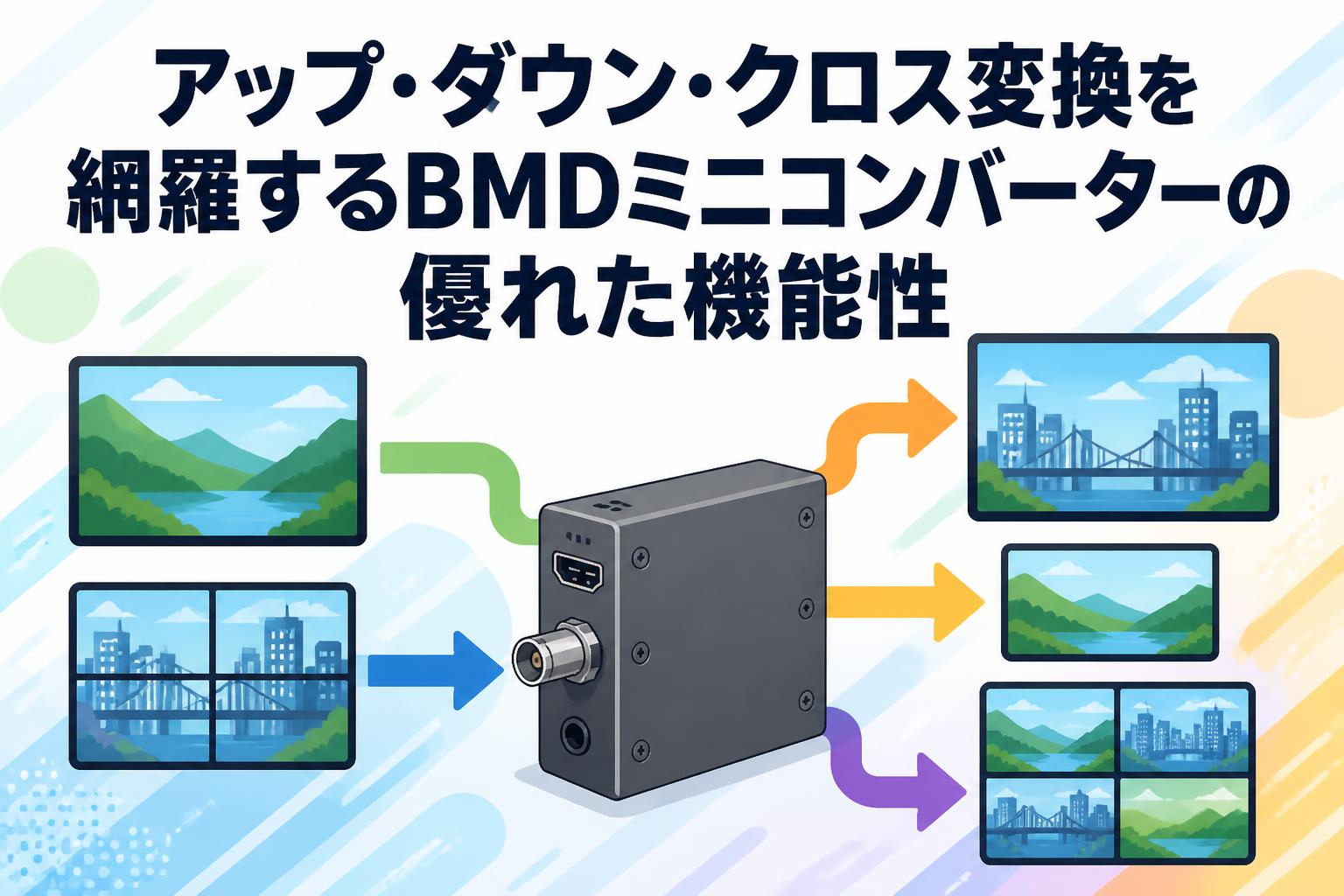 アップ・ダウン・クロス変換を網羅するBMDミニコンバーターの優れた機能性