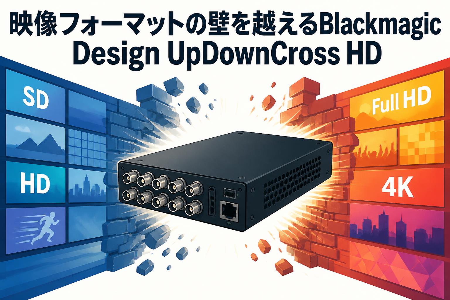 映像フォーマットの壁を越えるBlackmagic Design UpDownCross HD