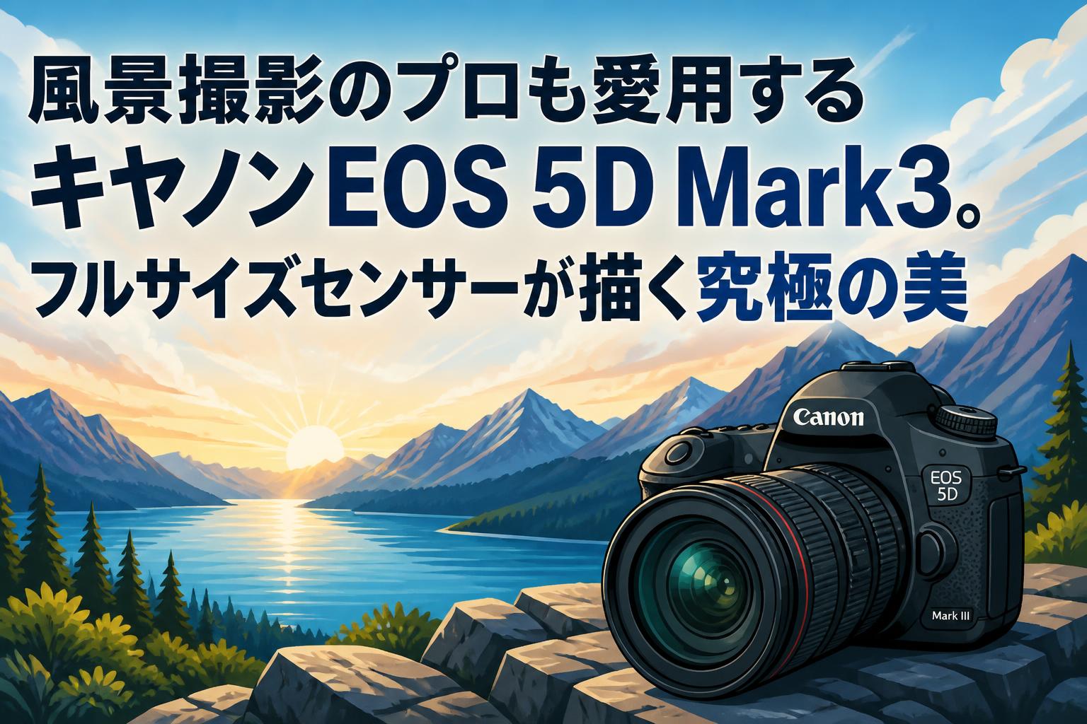 風景撮影のプロも愛用するキヤノンEOS 5D Mark3。フルサイズセンサーが描く究極の美