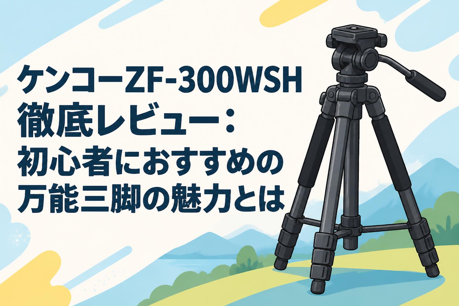 ケンコーZF-300WSH徹底レビュー：初心者におすすめの万能三脚の魅力とは