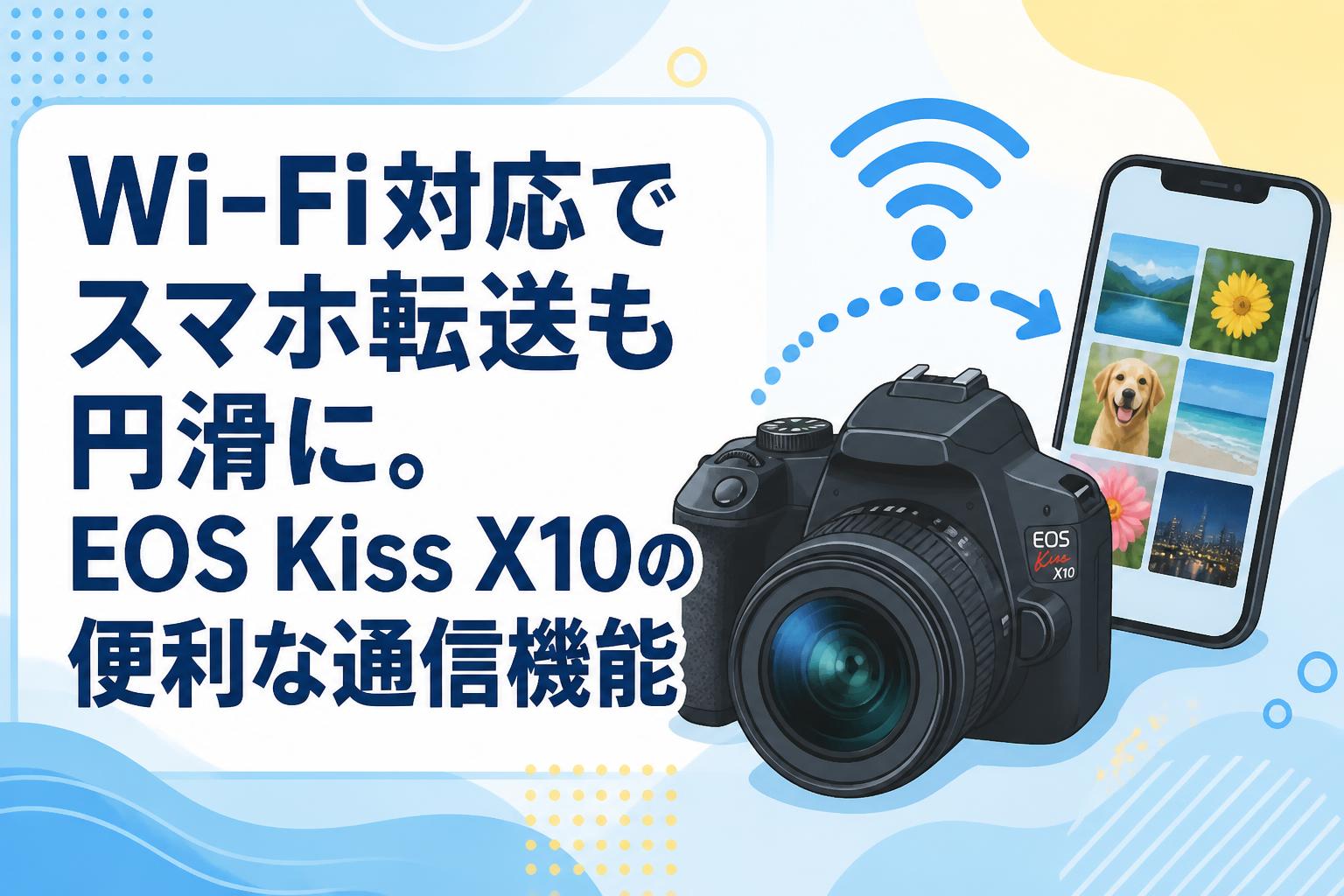 Wi-Fi対応でスマホ転送も円滑に。EOS Kiss X10の便利な通信機能