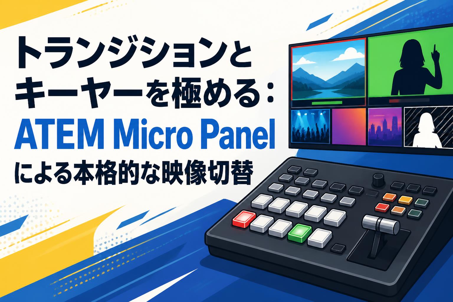 トランジションとキーヤーを極める：ATEM Micro Panelによる本格的な映像切替