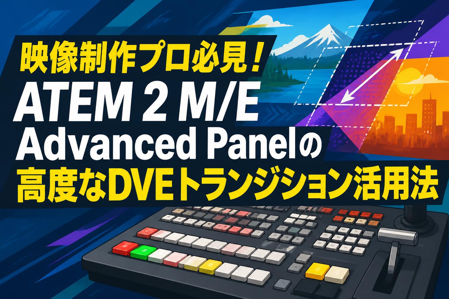 映像制作プロ必見！ATEM 2 M/E Advanced Panelの高度なDVEトランジション活用法