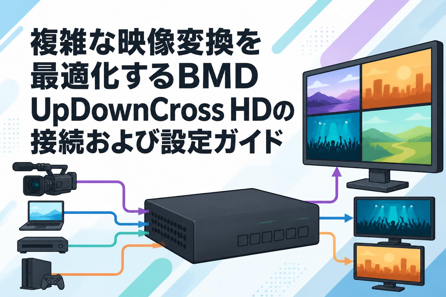 複雑な映像変換を最適化するBMD UpDownCross HDの接続および設定ガイド