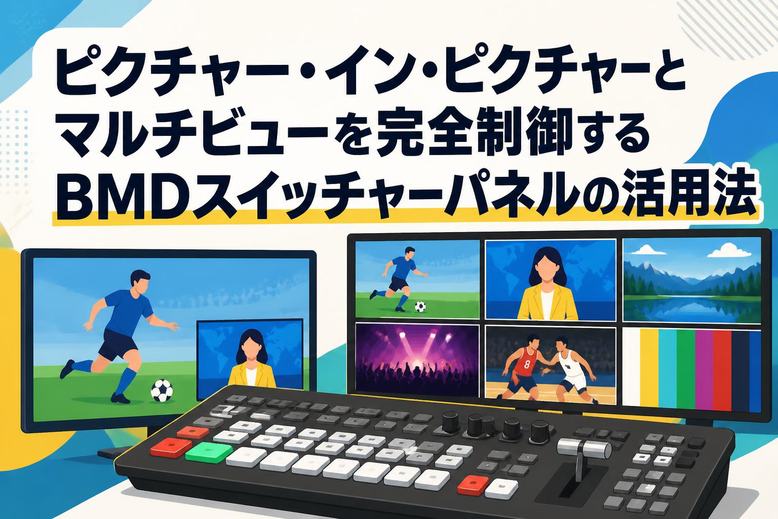 ピクチャー・イン・ピクチャーとマルチビューを完全制御するBMDスイッチャーパネルの活用法