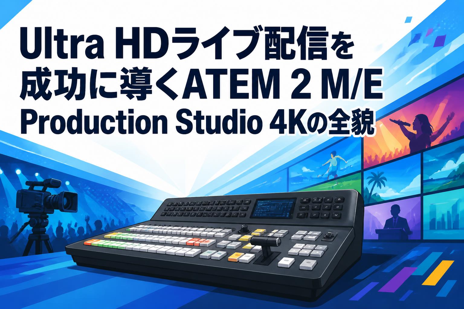Ultra HDライブ配信を成功に導くATEM 2 M/E Production Studio 4Kの全貌