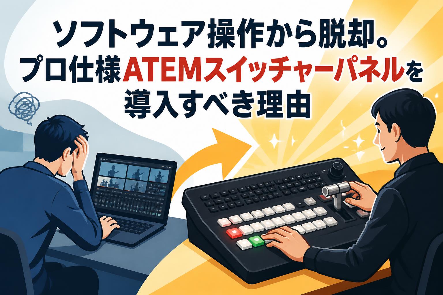 ソフトウェア操作から脱却。プロ仕様ATEMスイッチャーパネルを導入すべき理由