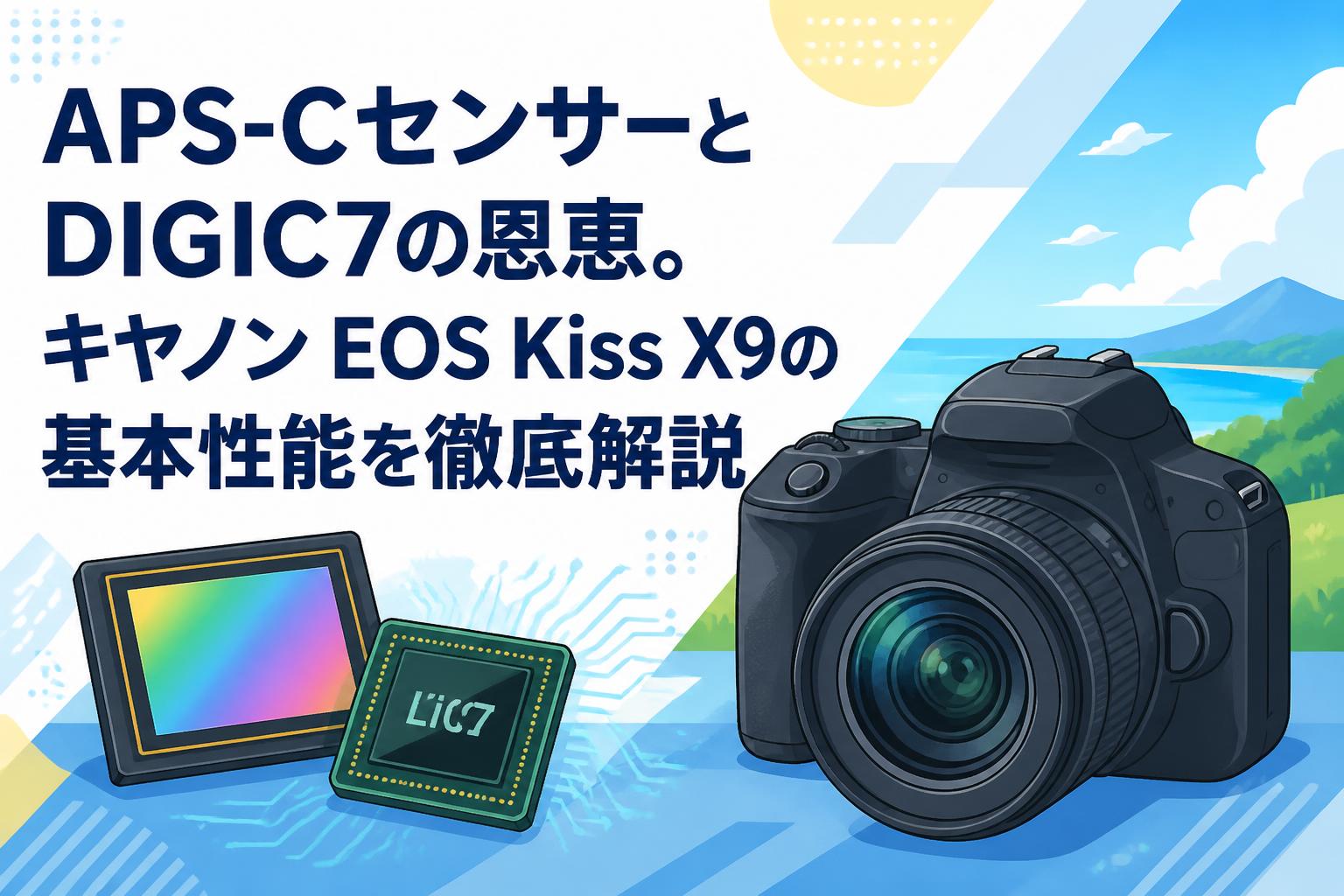 APS-CセンサーとDIGIC7の恩恵。キヤノン EOS Kiss X9の基本性能を徹底解説