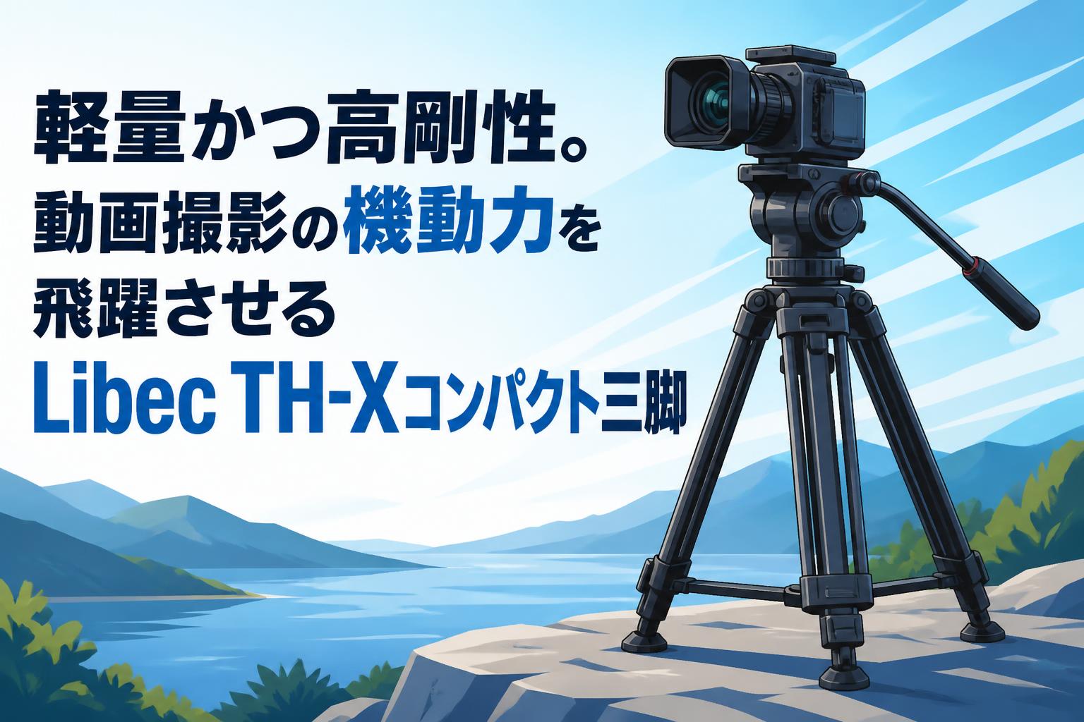 軽量かつ高剛性。動画撮影の機動力を飛躍させるLibec TH-Xコンパクト三脚