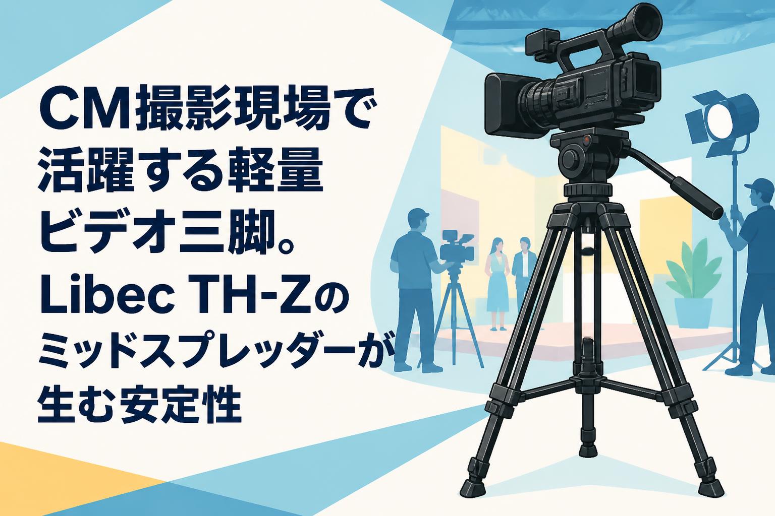 CM撮影現場で活躍する軽量ビデオ三脚。Libec TH-Zのミッドスプレッダーが生む安定性