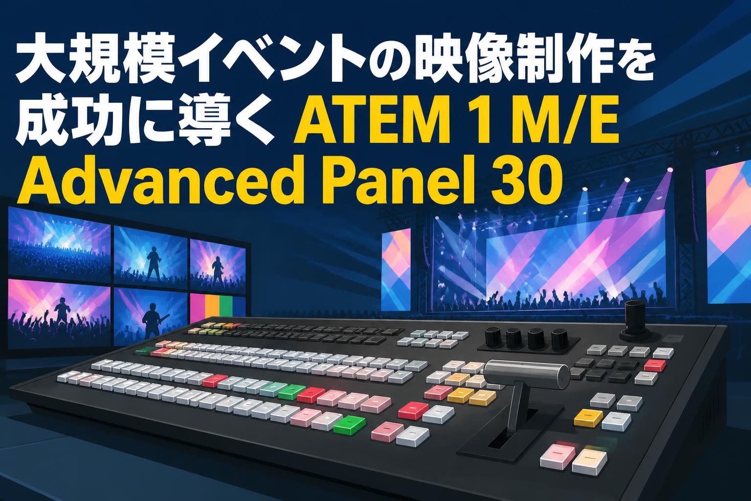 大規模イベントの映像制作を成功に導くATEM 1 M/E Advanced Panel 30