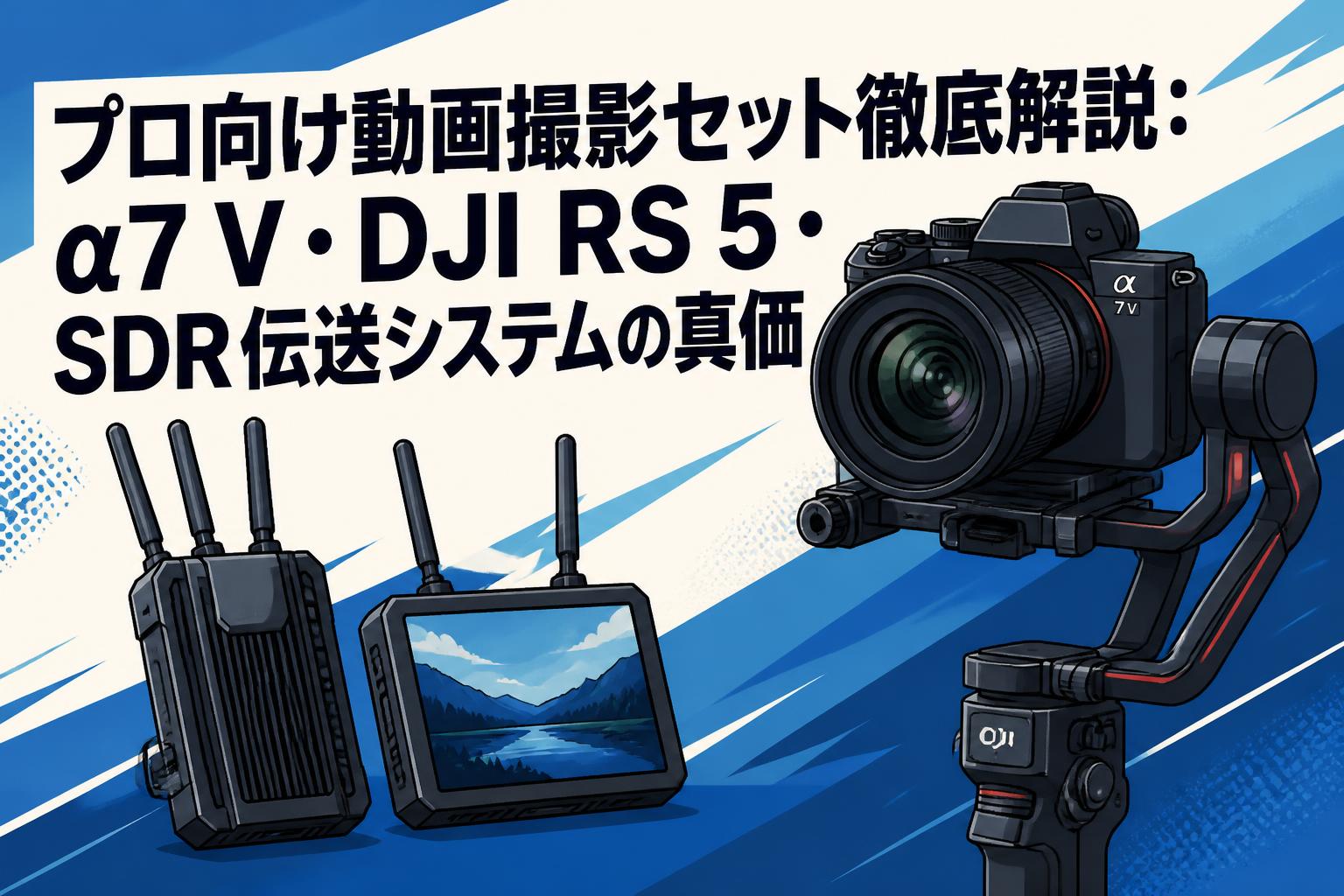 プロ向け動画撮影セット徹底解説：α7 V・DJI RS 5・SDR伝送システムの真価
