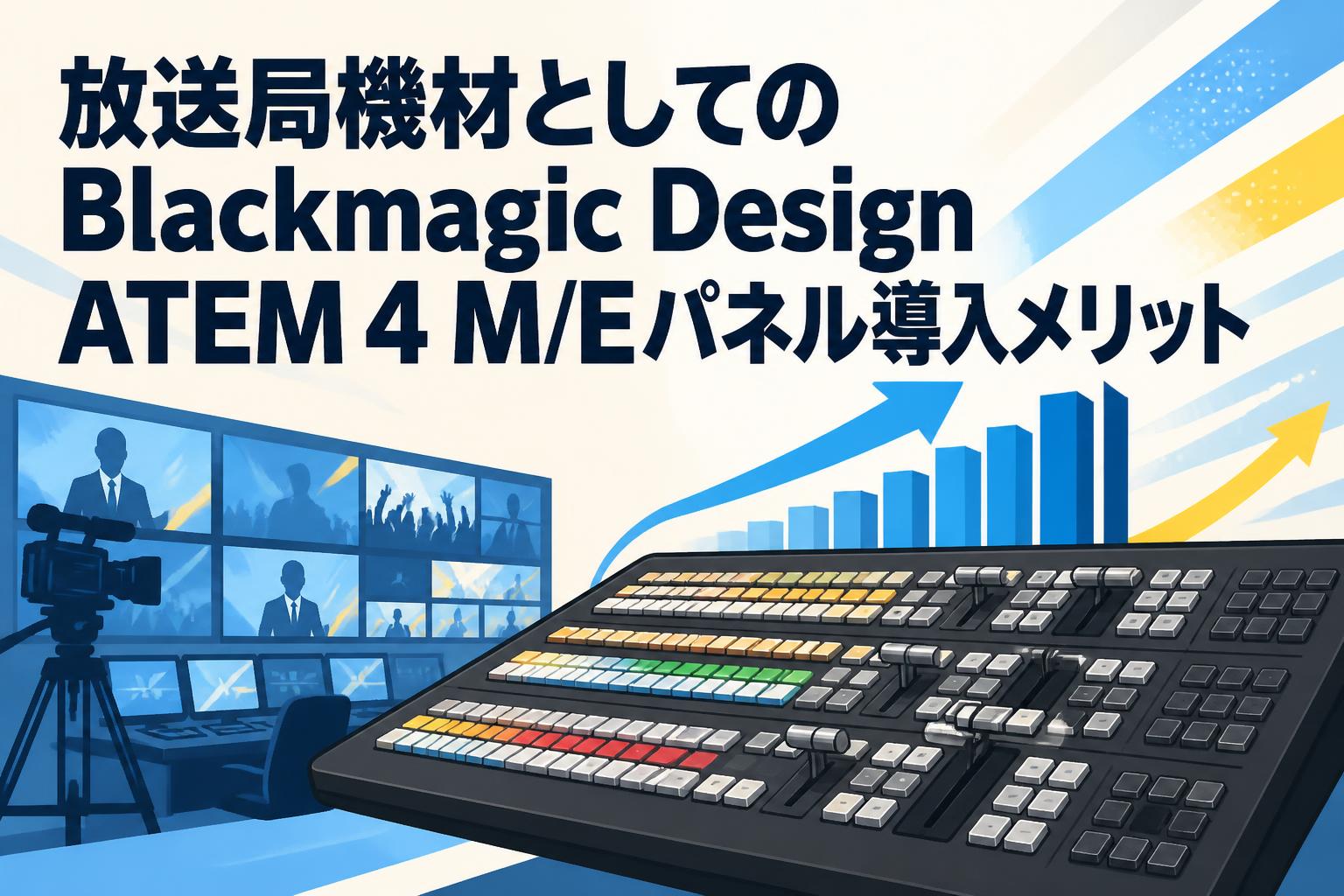 放送局機材としてのBlackmagic Design ATEM 4 M/Eパネル導入メリット