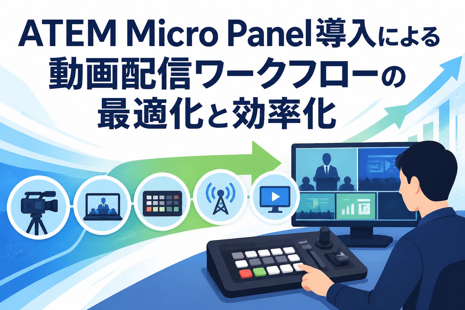 ATEM Micro Panel導入による動画配信ワークフローの最適化と効率化