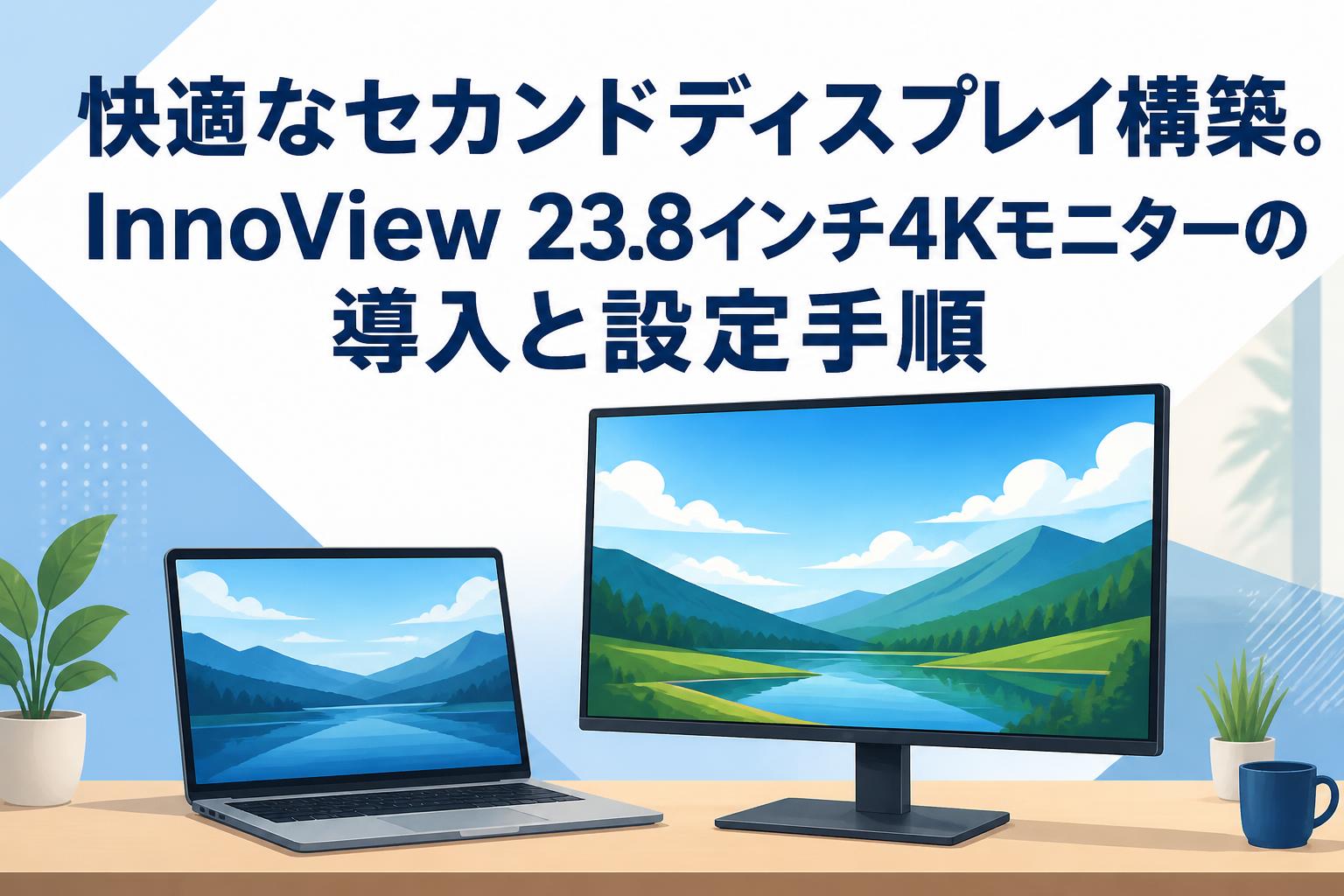 快適なセカンドディスプレイ構築。InnoView 23.8インチ4Kモニターの導入と設定手順