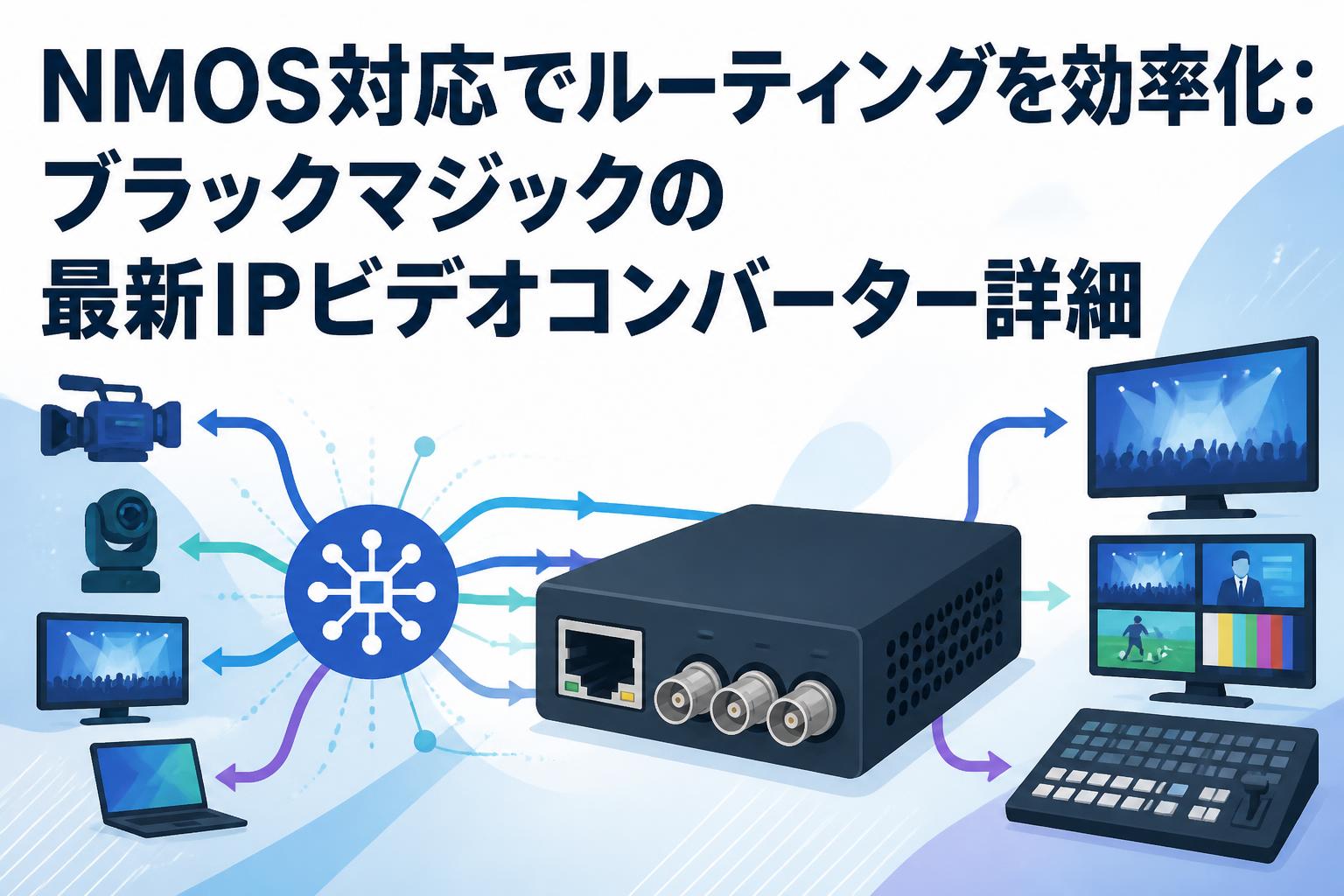 NMOS対応でルーティングを効率化：ブラックマジックの最新IPビデオコンバーター詳細