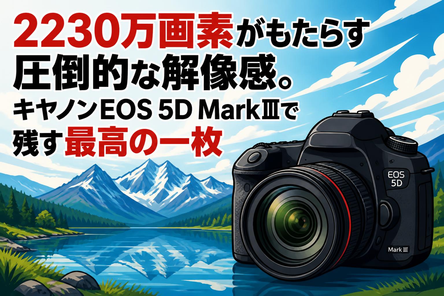 2230万画素がもたらす圧倒的な解像感。キヤノンEOS 5D MarkⅢで残す最高の一枚