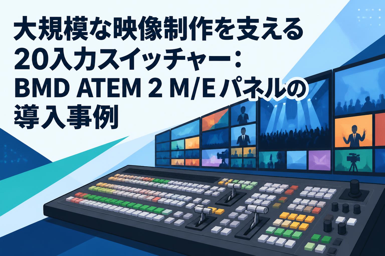 大規模な映像制作を支える20入力スイッチャー：BMD ATEM 2 M/Eパネルの導入事例