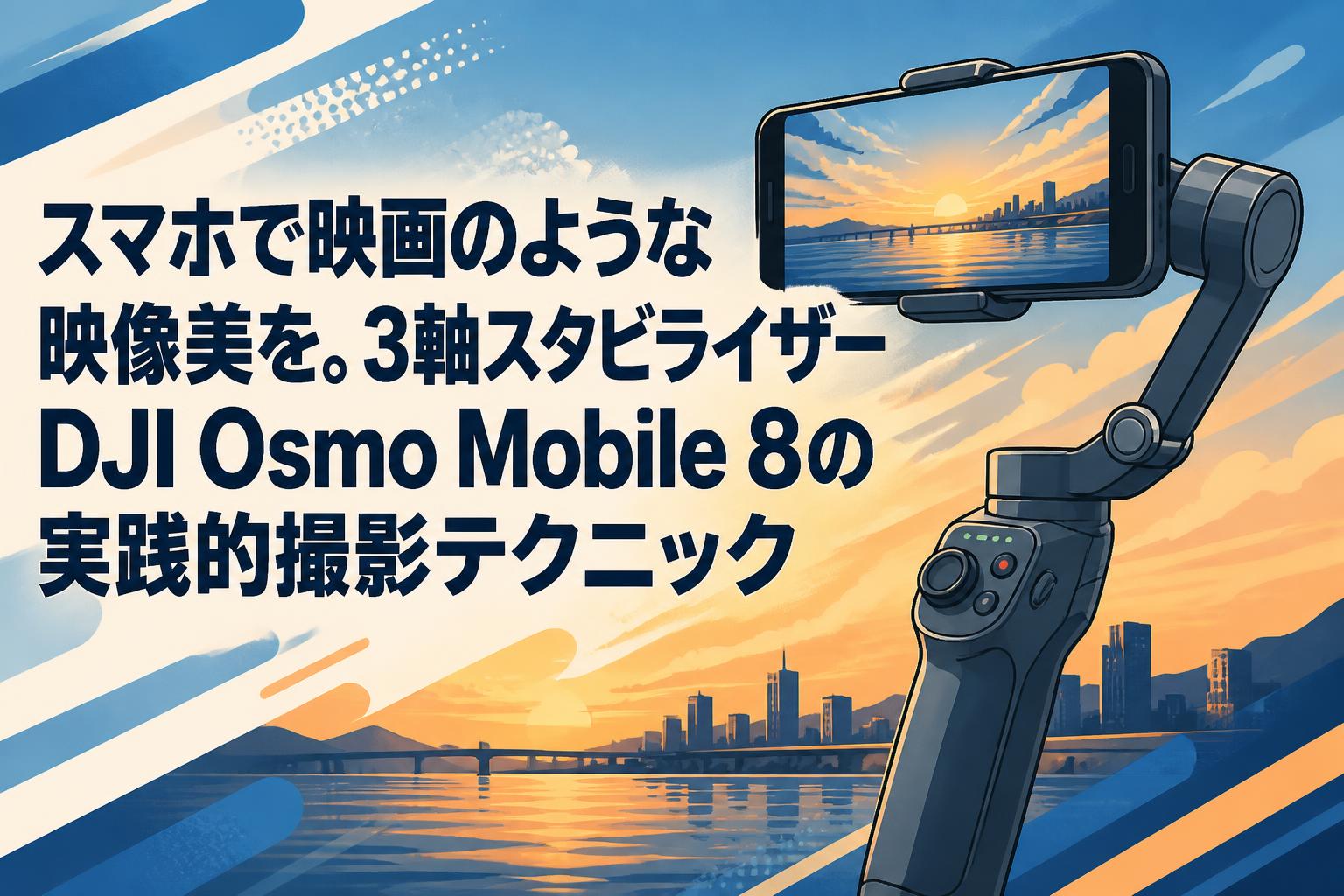 スマホで映画のような映像美を。3軸スタビライザーDJI Osmo Mobile 8の実践的撮影テクニック