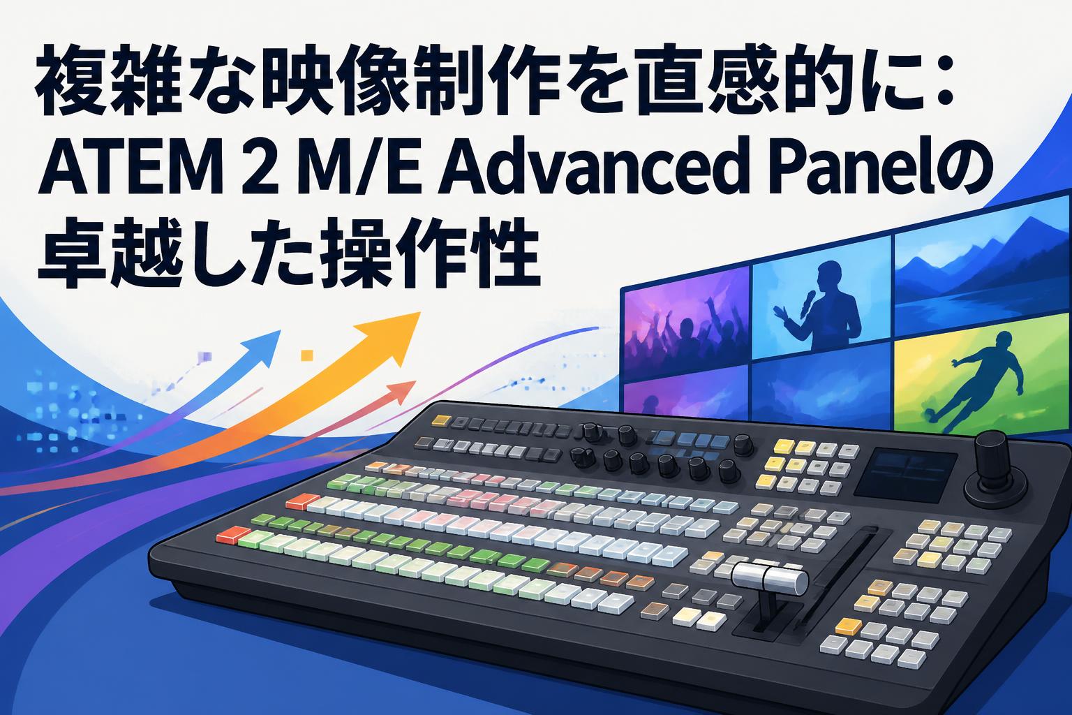 複雑な映像制作を直感的に：ATEM 2 M/E Advanced Panelの卓越した操作性