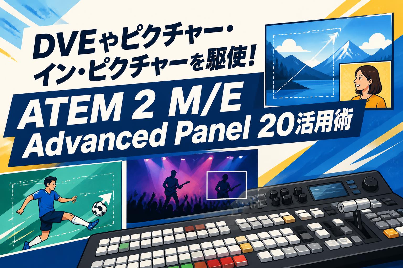 DVEやピクチャー・イン・ピクチャーを駆使！ATEM 2 M/E Advanced Panel 20活用術