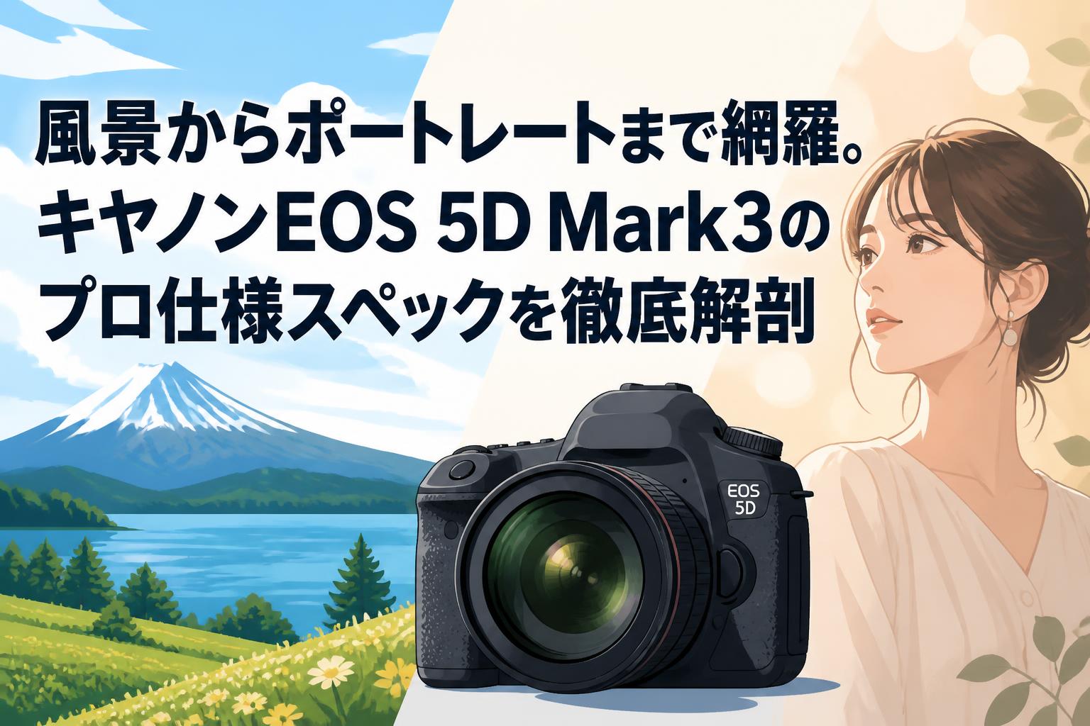 風景からポートレートまで網羅。キヤノンEOS 5D Mark3のプロ仕様スペックを徹底解剖