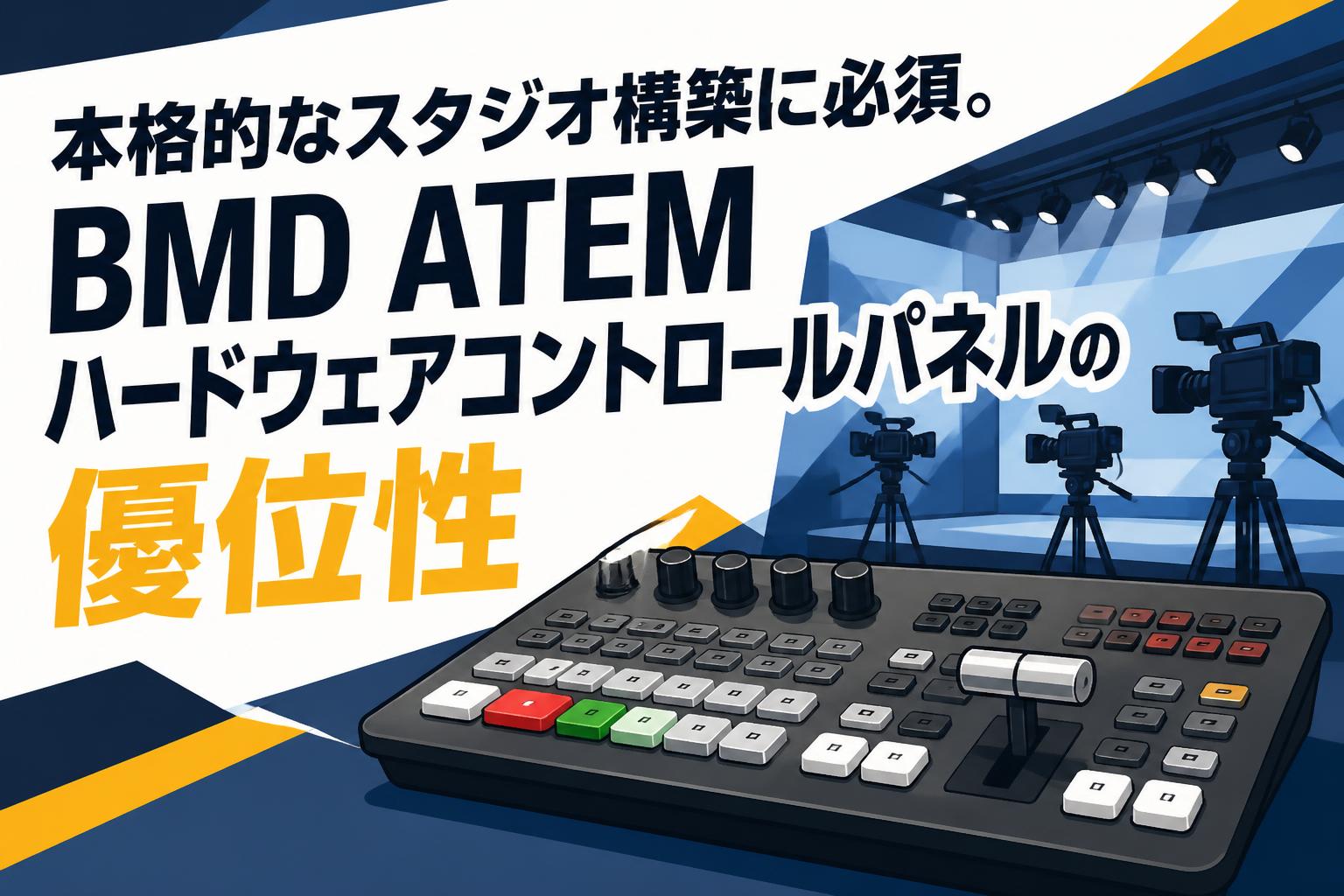 本格的なスタジオ構築に必須。BMD ATEMハードウェアコントロールパネルの優位性