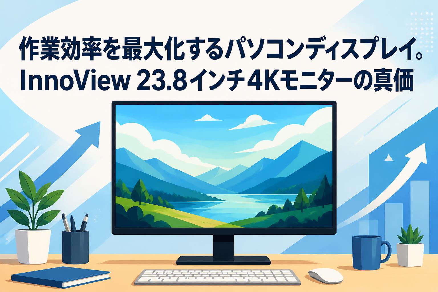 作業効率を最大化するパソコンディスプレイ。InnoView 23.8インチ4Kモニターの真価