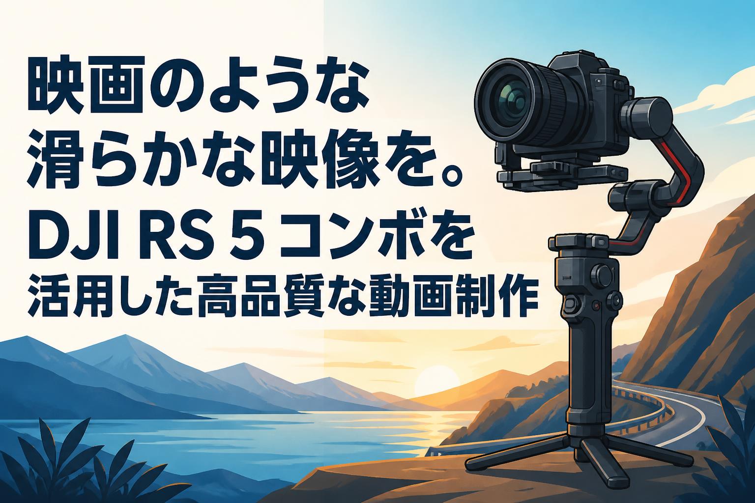 映画のような滑らかな映像を。DJI RS 5 コンボを活用した高品質な動画制作