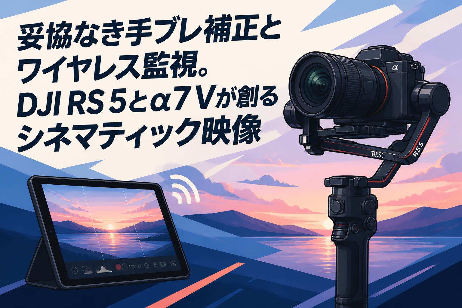妥協なき手ブレ補正とワイヤレス監視。DJI RS 5とα7 Vが創るシネマティック映像