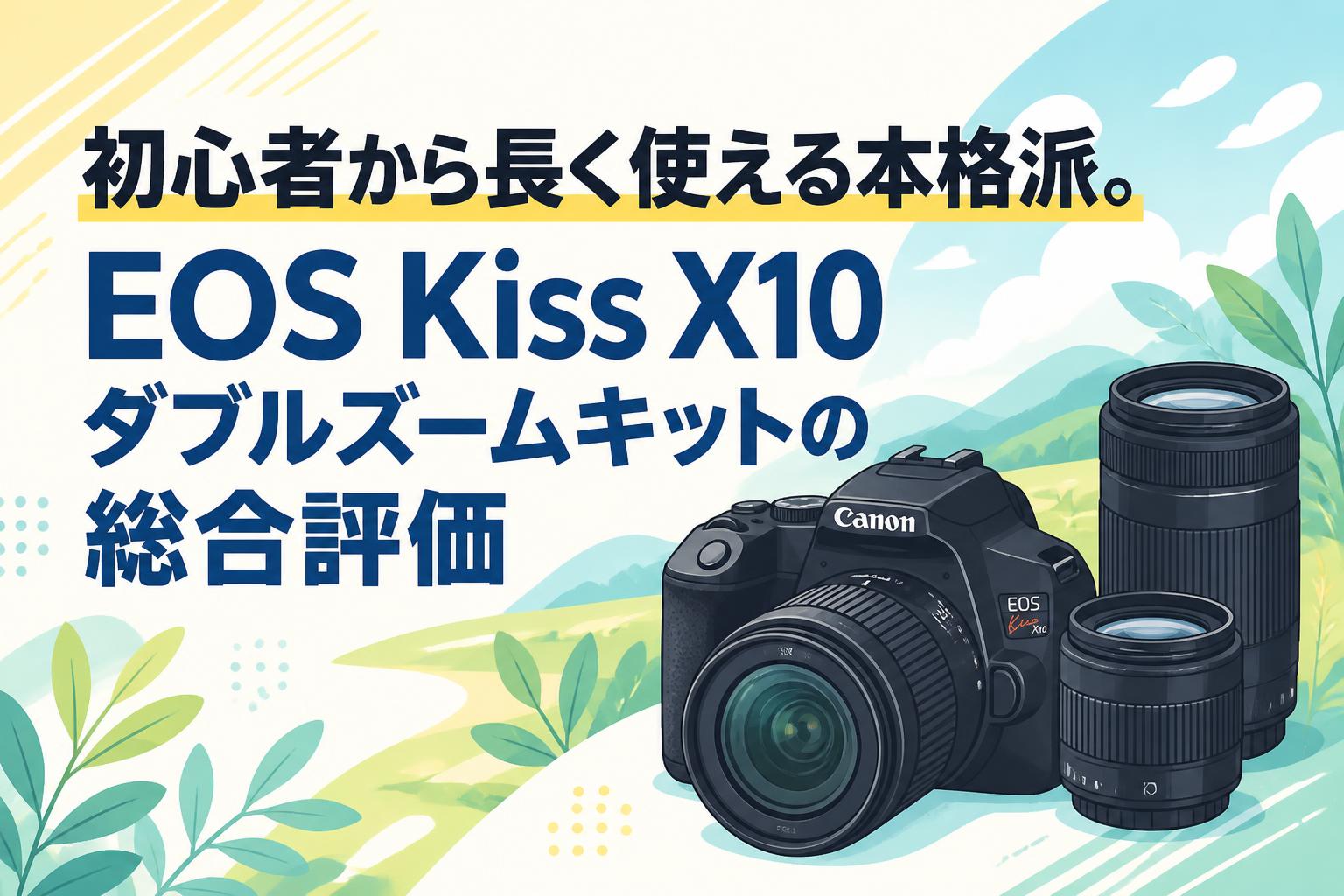 初心者から長く使える本格派。EOS Kiss X10ダブルズームキットの総合評価