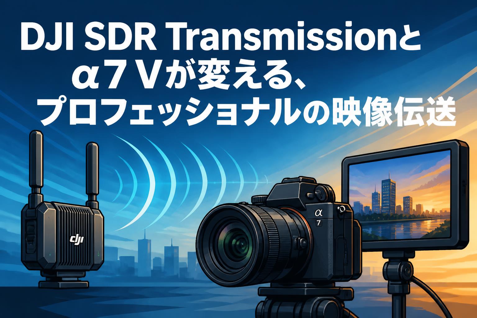 DJI SDR Transmissionとα7 Vが変える、プロフェッショナルの映像伝送