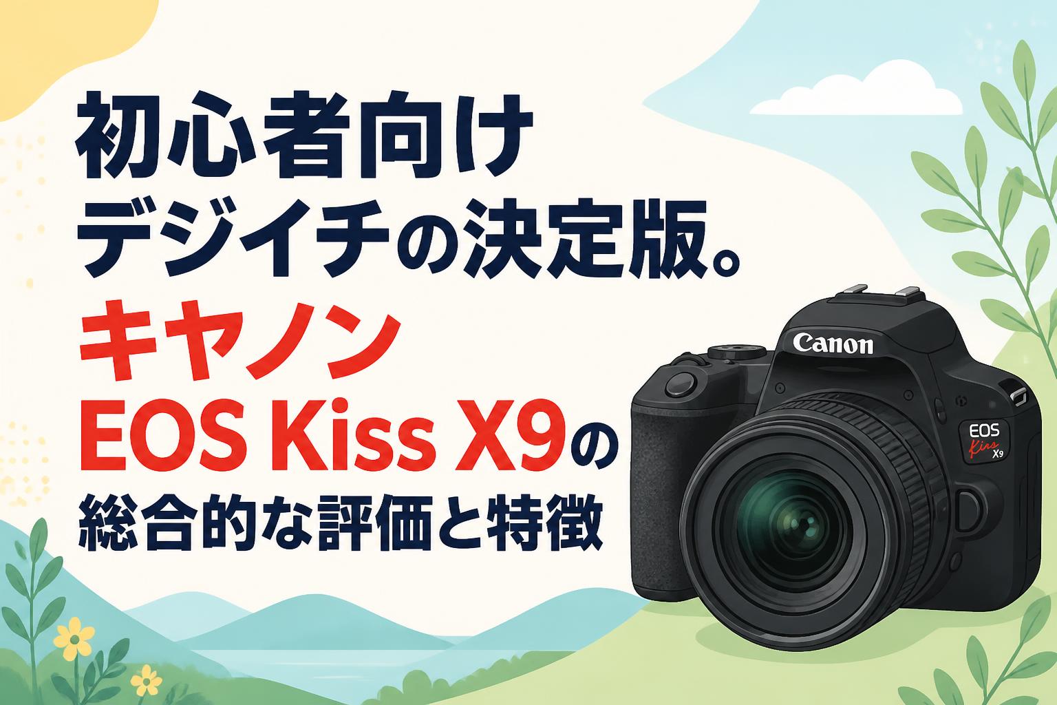 初心者向けデジイチの決定版。キヤノン EOS Kiss X9の総合的な評価と特徴