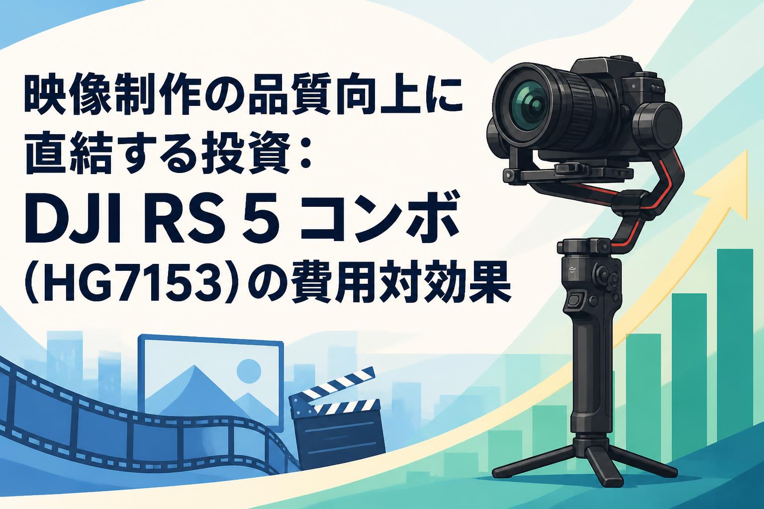 映像制作の品質向上に直結する投資：DJI RS 5 コンボ（HG7153）の費用対効果