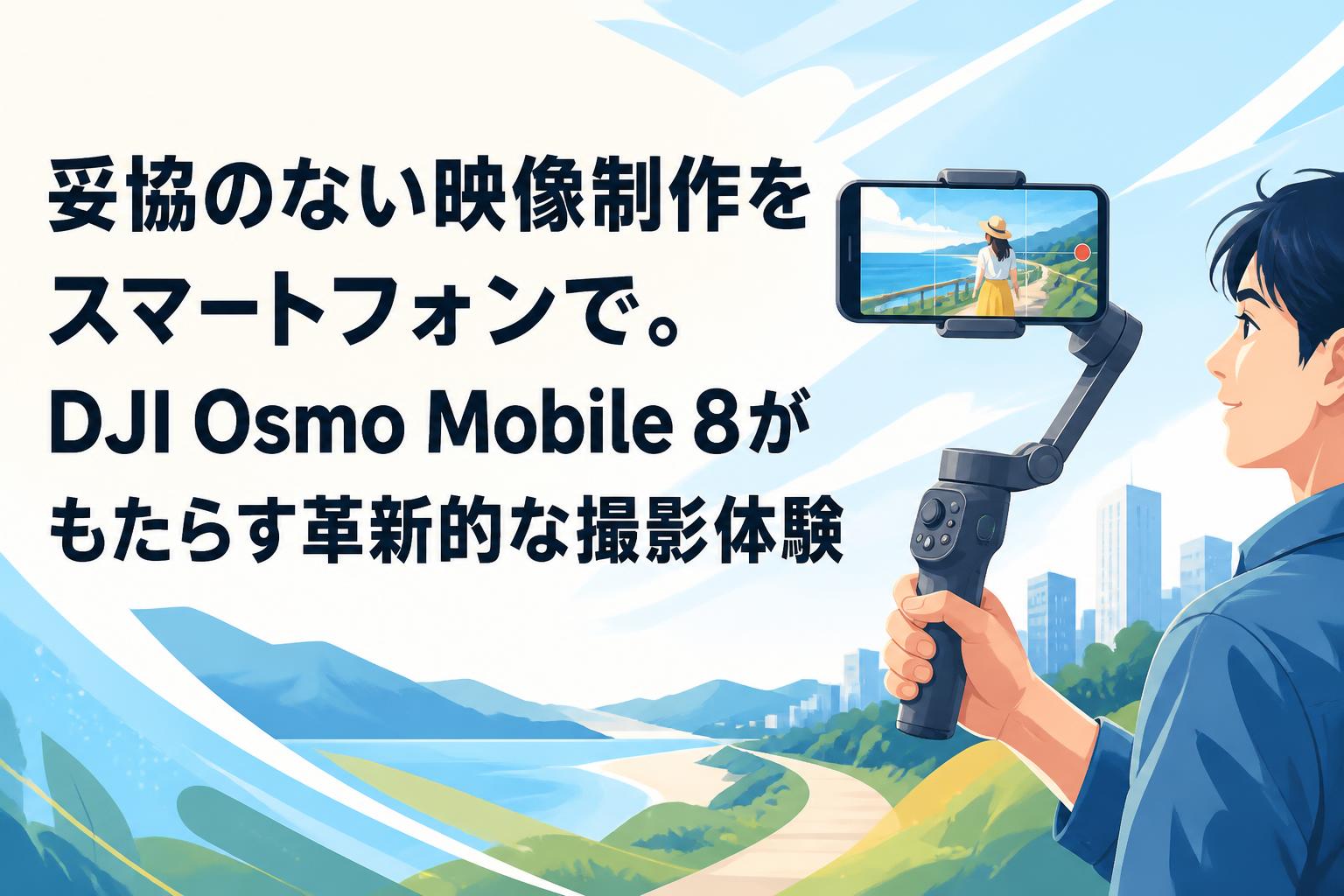 妥協のない映像制作をスマートフォンで。DJI Osmo Mobile 8がもたらす革新的な撮影体験