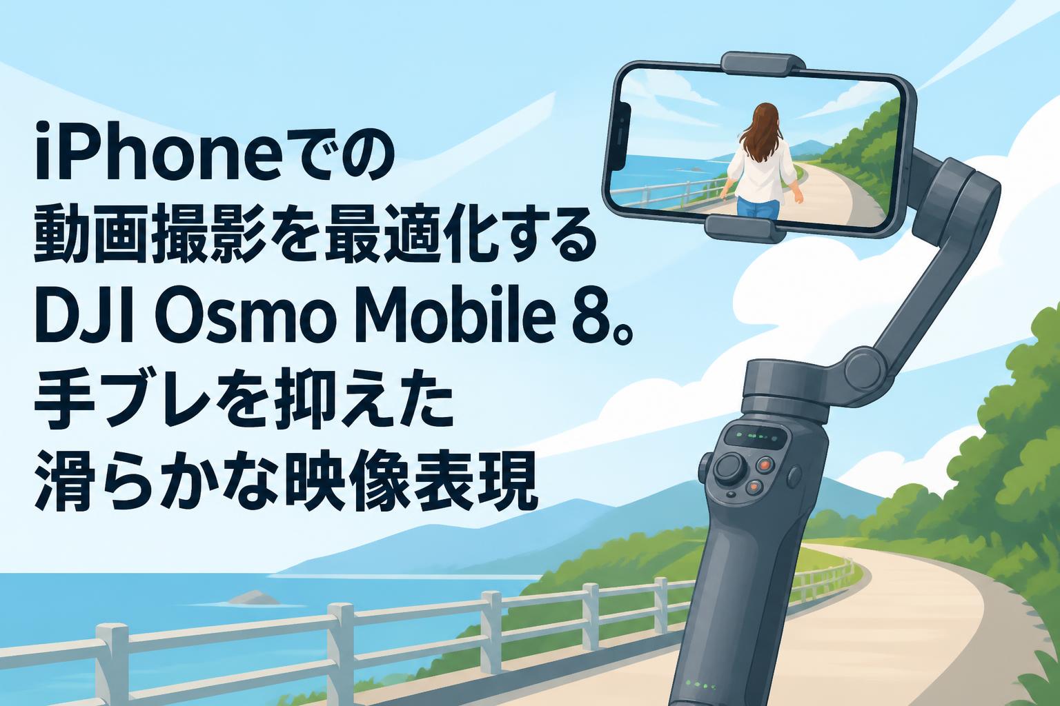 iPhoneでの動画撮影を最適化するDJI Osmo Mobile 8。手ブレを抑えた滑らかな映像表現