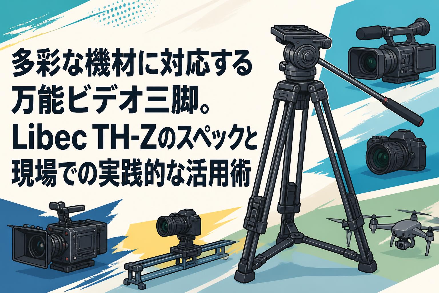多彩な機材に対応する万能ビデオ三脚。Libec TH-Zのスペックと現場での実践的な活用術