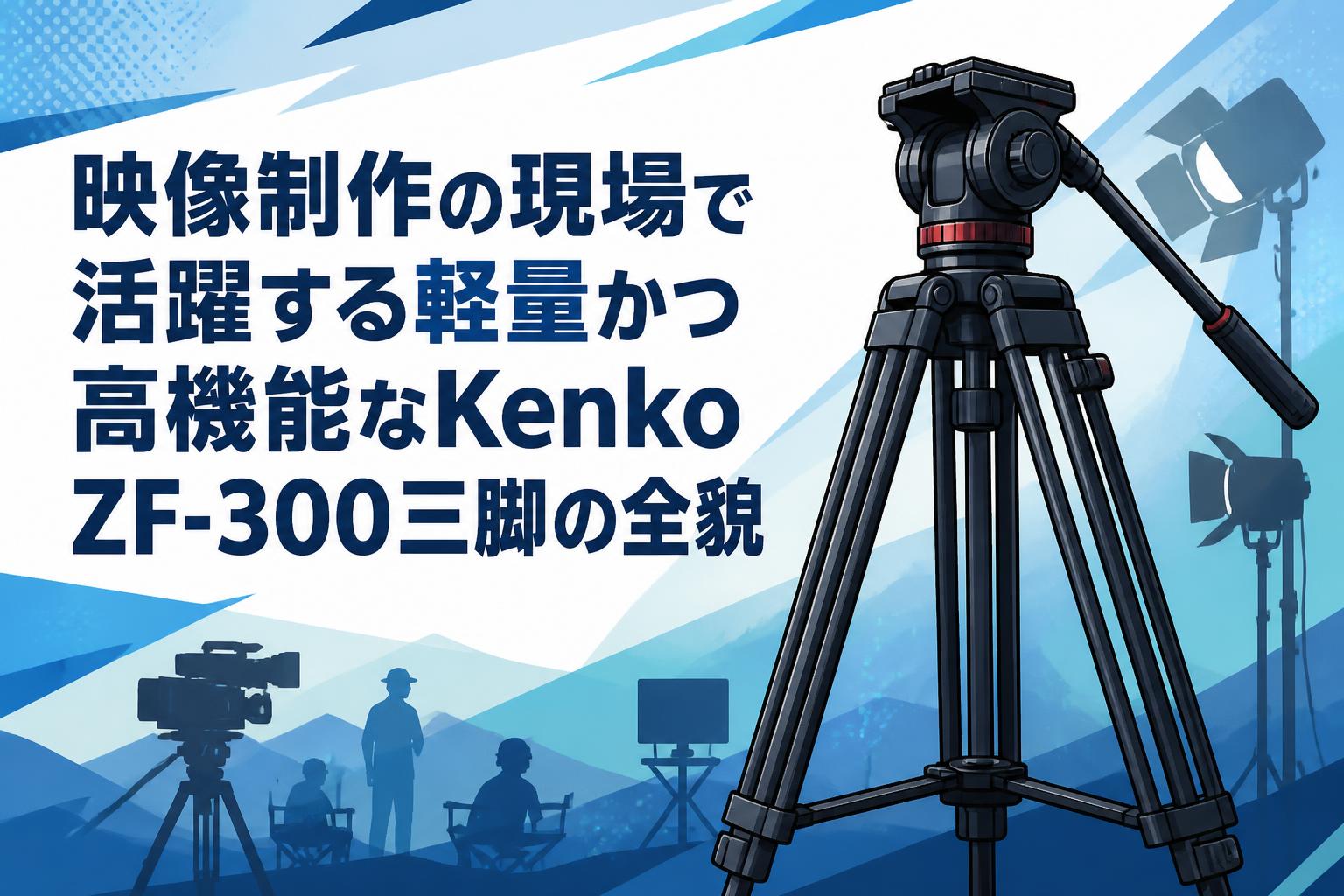 映像制作の現場で活躍する軽量かつ高機能なKenko ZF-300三脚の全貌