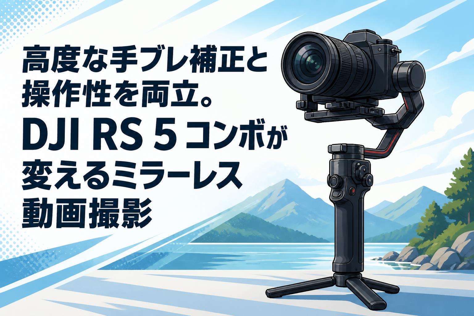 高度な手ブレ補正と操作性を両立。DJI RS 5 コンボが変えるミラーレス動画撮影