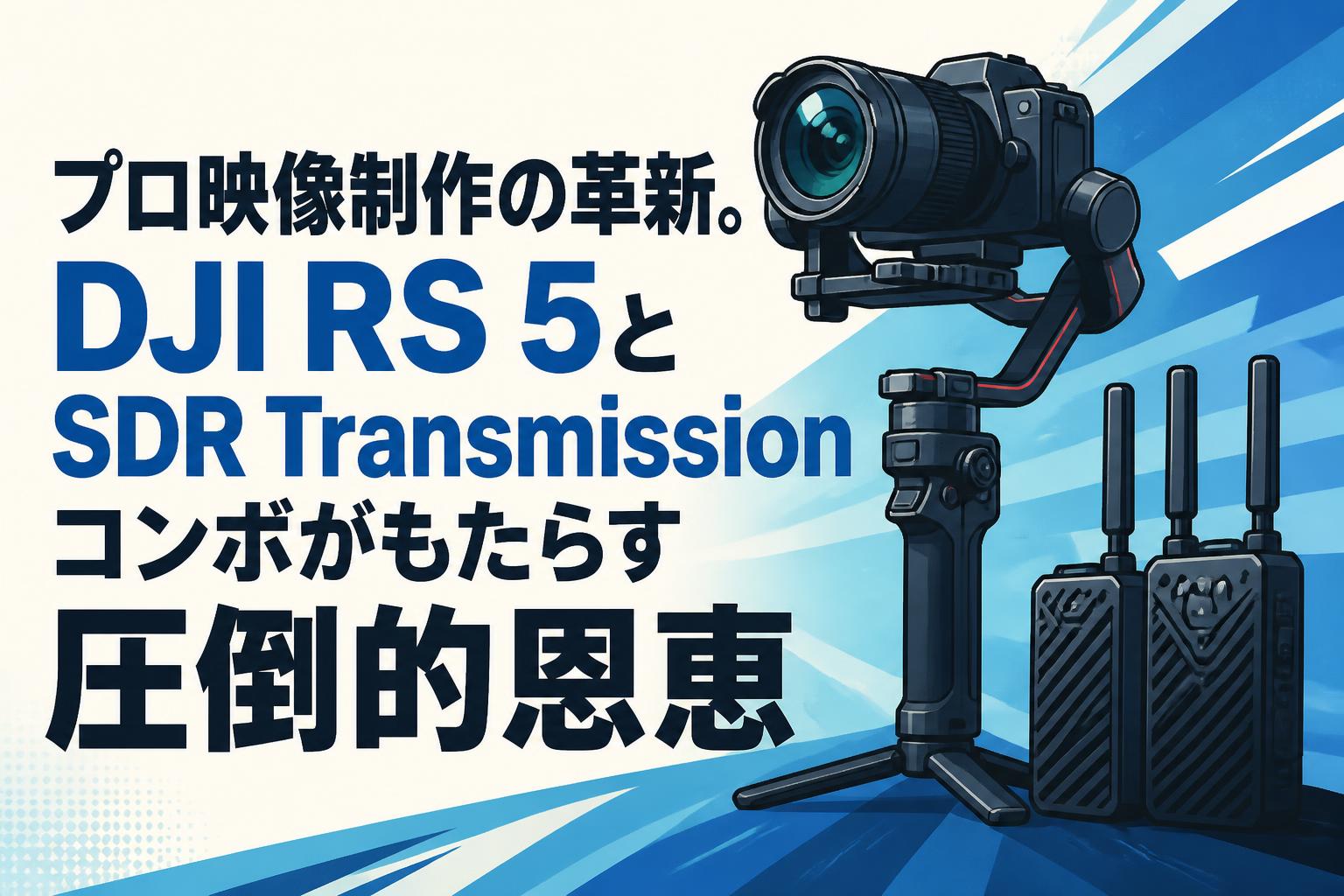 プロ映像制作の革新。DJI RS 5とSDR Transmissionコンボがもたらす圧倒的恩恵
