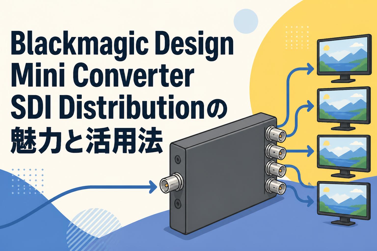 Blackmagic Design Mini Converter SDI Distributionの魅力と活用法