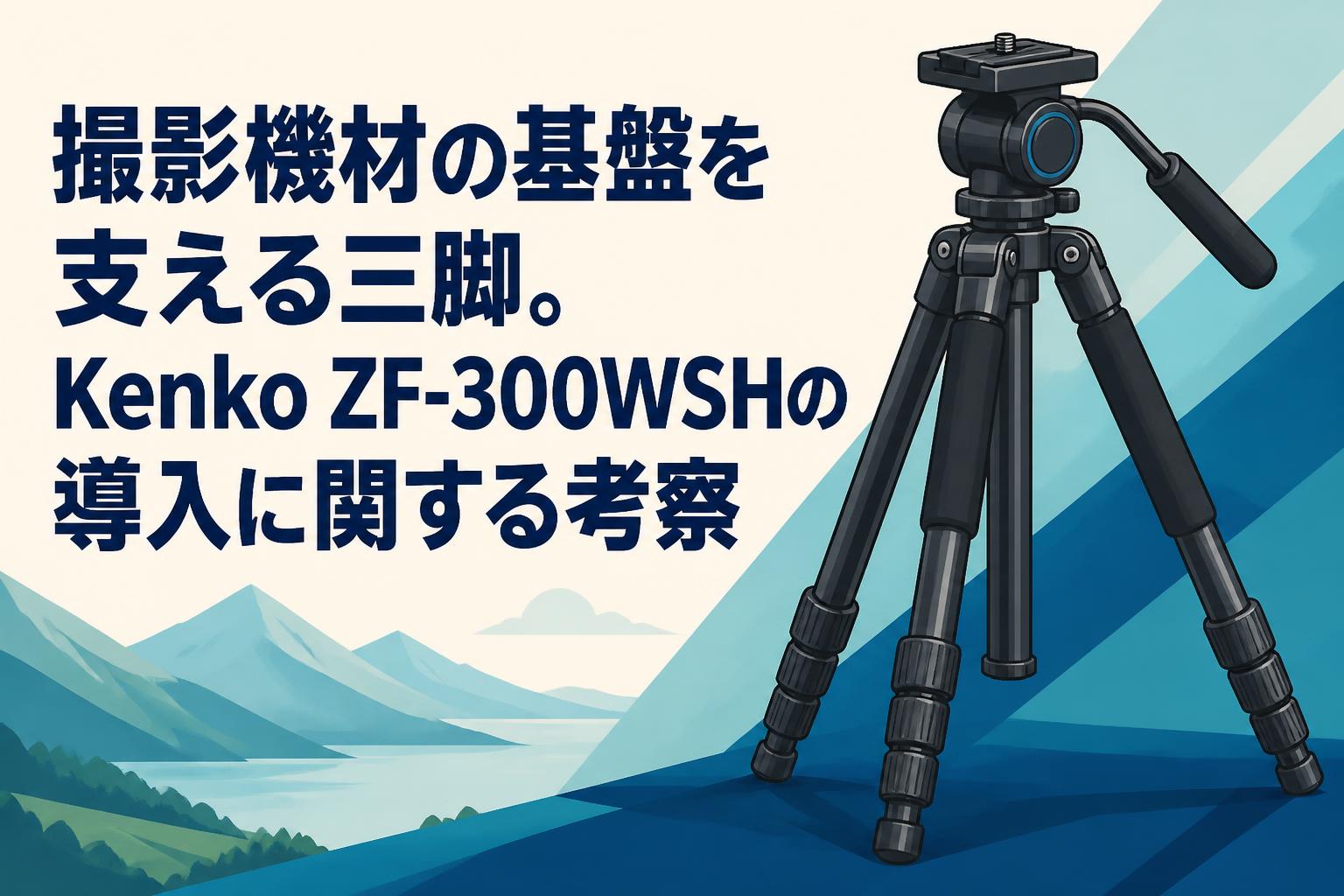 撮影機材の基盤を支える三脚。Kenko ZF-300WSHの導入に関する考察