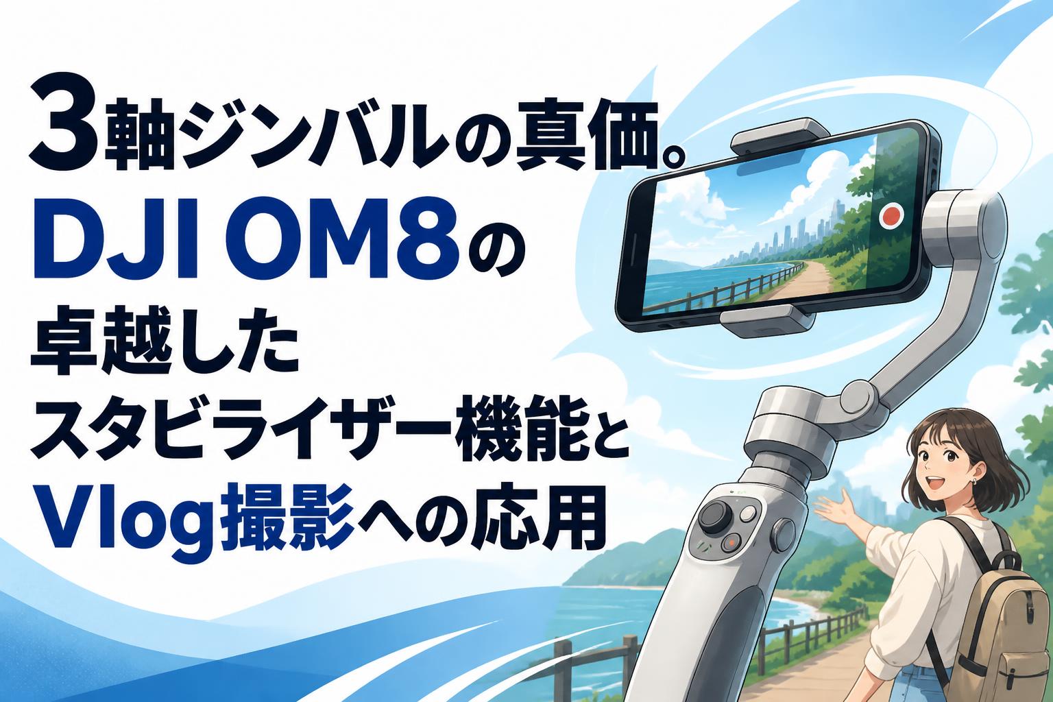 3軸ジンバルの真価。DJI OM8の卓越したスタビライザー機能とVlog撮影への応用