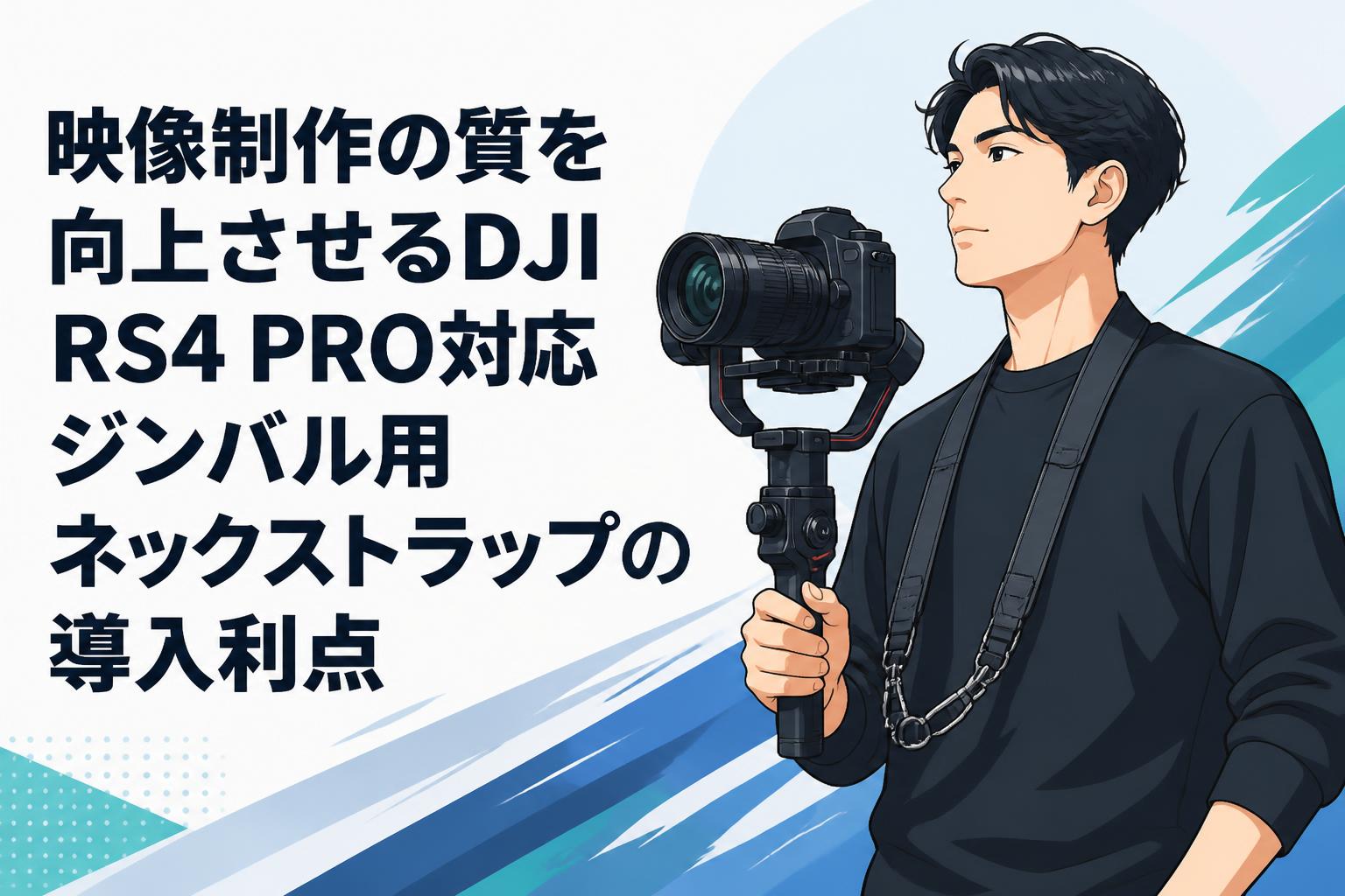 映像制作の質を向上させるDJI RS4 PRO対応ジンバル用ネックストラップの導入利点